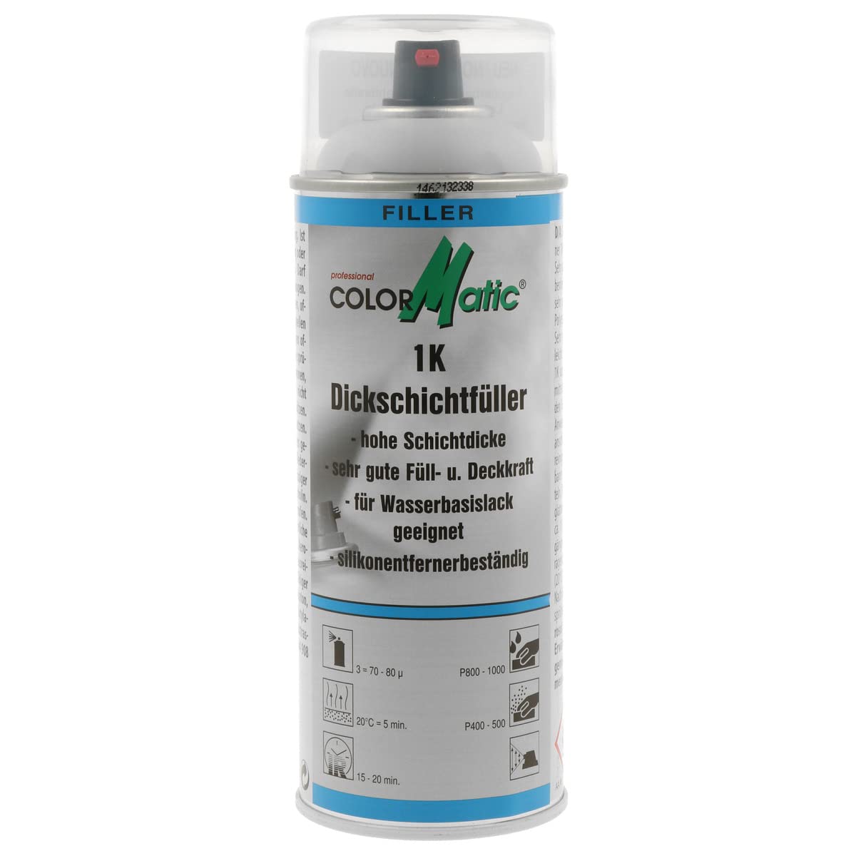 ColorMatic 375354 1K DICKSCHICHTFÜLLER hellgrau 400 ml, lichtgrau ColorMatic 375354 1K DICKSCHICHTFÜLLER hellgrau 400 ml, lichtgrau von COLORMATIC