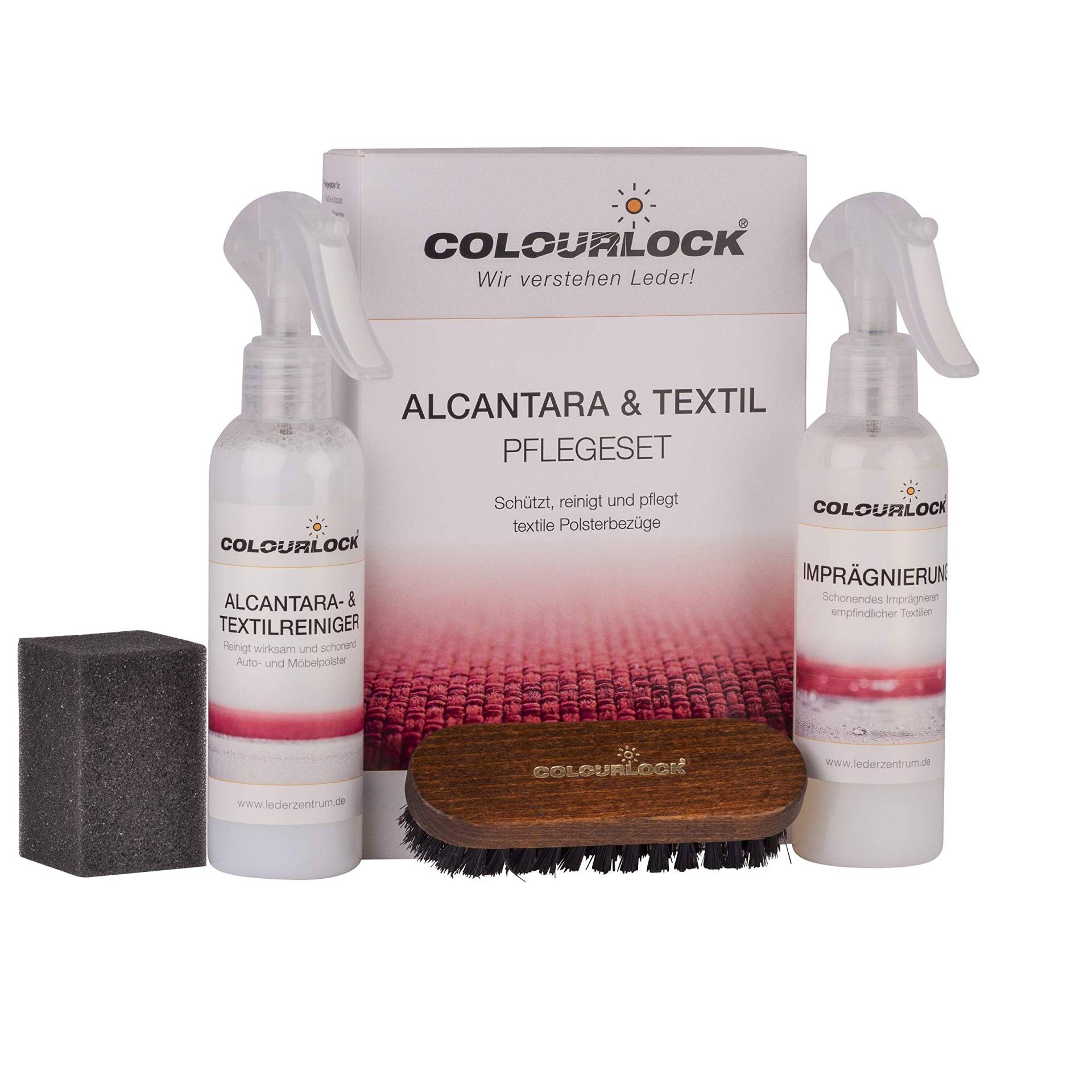 COLOURLOCK Alcantara & Textil Pflegeset, reinigt und imprägniert schonend Alcantara, Microfaser und Naturfaser von COLOURLOCK
