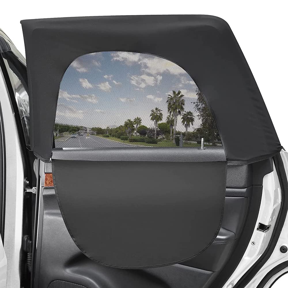 2 Stück Autoscheiben-Sonnenschutz, Auto-Seitenscheiben-Sonnenschutz für die hinteren Fenster, hinterer Seitenscheiben-Sonnenschutz für das Auto, UV-Schutz Auto-Hitze-Sonnenschutz von COMBLU