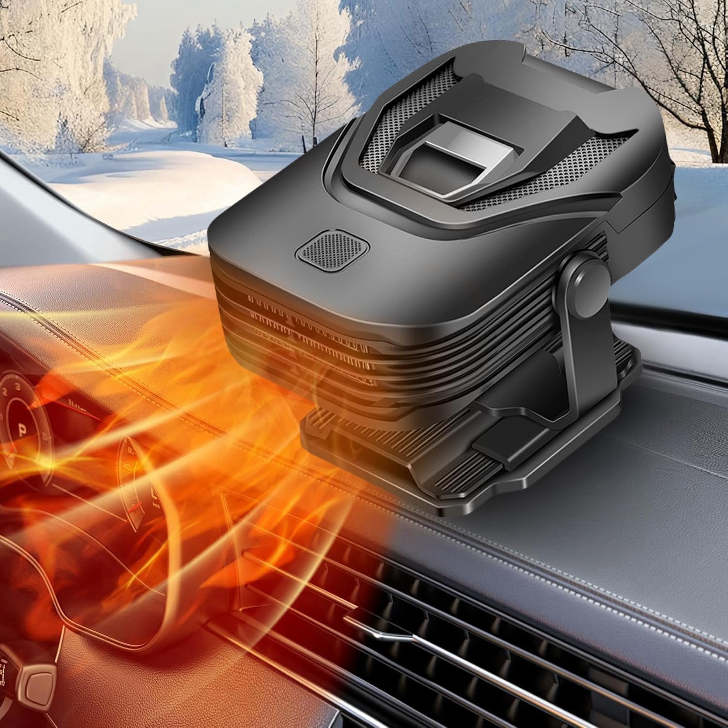Auto Heizung, 12V 150W Tragbare Auto Heizung, Schnelles Aufheizen Abtauen und Entnebeln, Auto Windschutzscheibenventilator mit Zigarettenstecker, 360 Grad Drehbarer Windschutzscheiben-Defogger für Auto Heizung, 12V 150W Tragbare Auto Heizung, Schnelles Aufheizen Abtauen und Entnebeln, Auto Windschutzscheibenventilator mit Zigarettenstecker, 360 Grad Drehbarer Windschutzscheiben-Defogger für von COMBLU