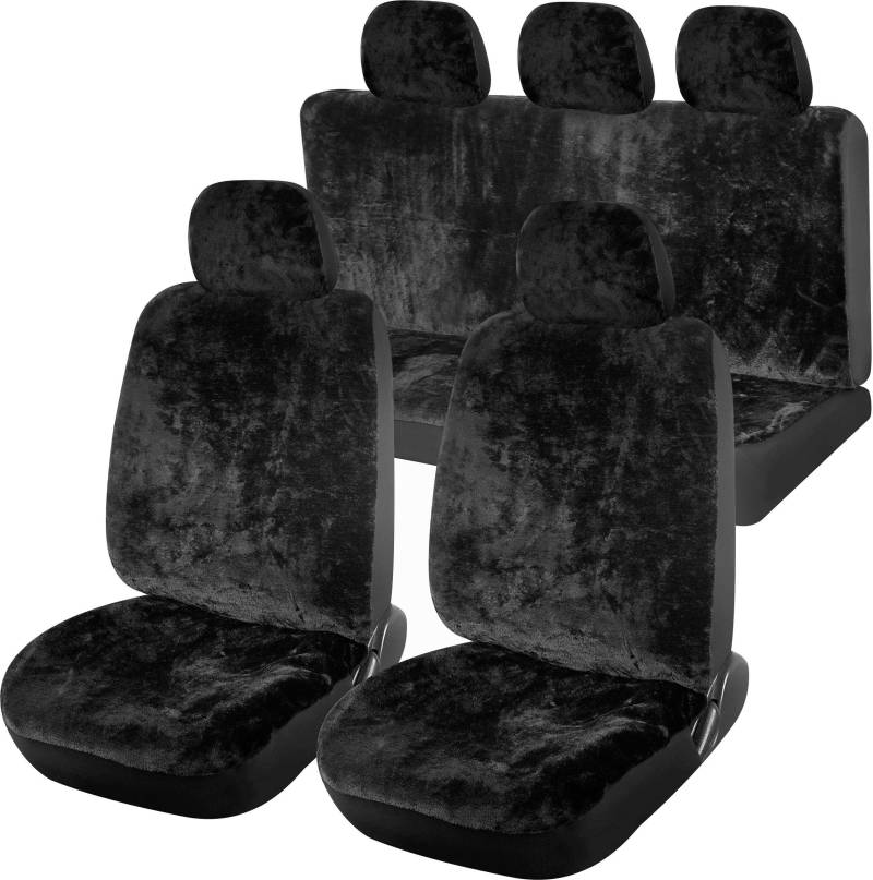 COMPASS Sitzbezüge 11 Stück Smooth schwarz von COMPASS