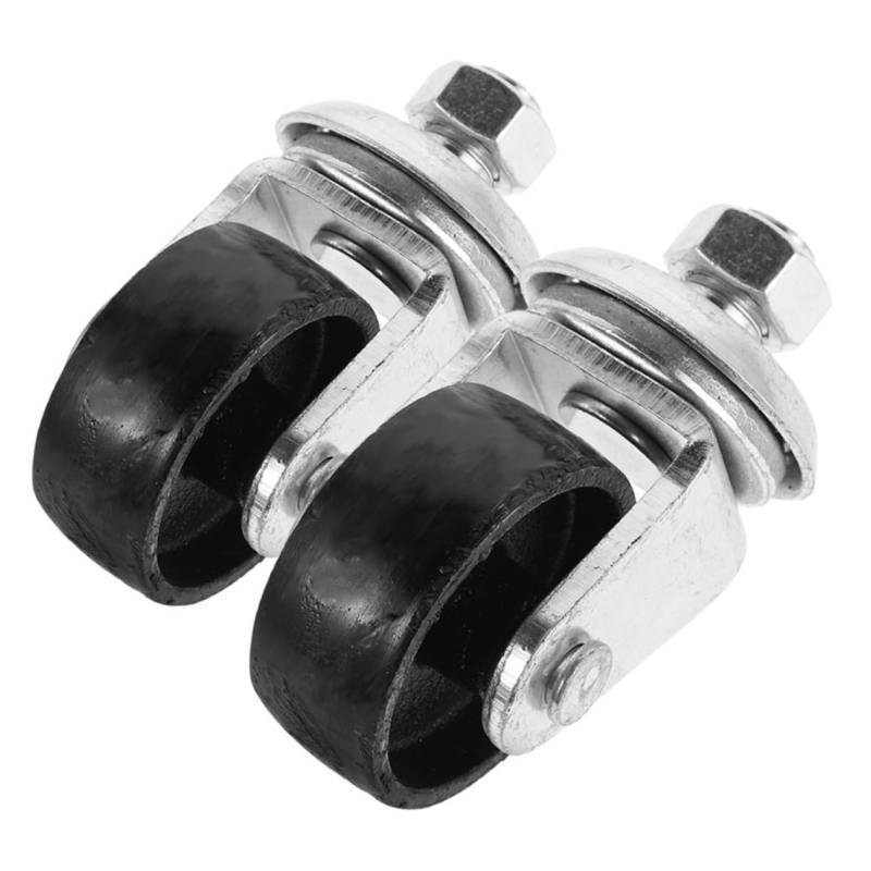 COMPUKAS 2 Stücke Anhänger Jack Caster Rad Swirl Jack Rad Caster Utility Anhänger Jack Ersatz Teile Zubehör von COMPUKAS