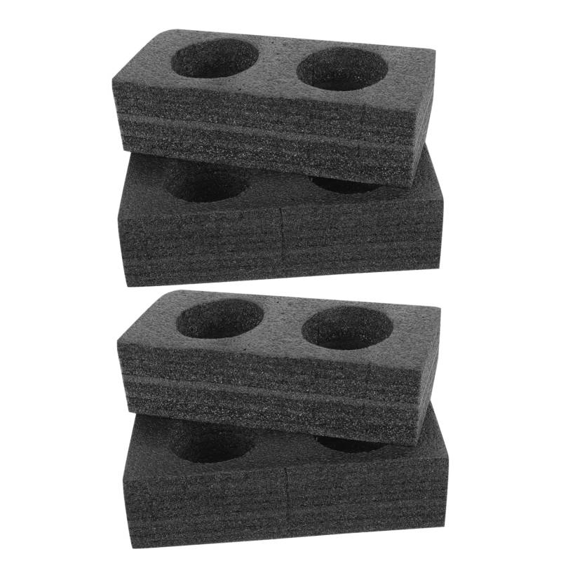 CONGARTENO 4 Stück Tassenhalter Getränketräger Aus Pappe Soda Schalen Zum Mitnehmen Getränkespender Getränketräger Für Mehrere Saftbecherhalter Tabletts Perlenbaumwolle Black von CONGARTENO