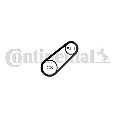 Continental Ctam Keilrippenriemen [Hersteller-Nr. 6PK799ELAST] für Audi, Seat, Skoda, VW von CONTINENTAL CTAM