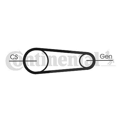 Continental Ctam Keilrippenriemensatz [Hersteller-Nr. 6PK831ELASTT1] für Ford von CONTINENTAL CTAM