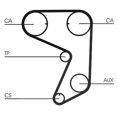 Continental Ctam Zahnriemen [Hersteller-Nr. CT775] für Citroën, Ford, Peugeot von CONTINENTAL CTAM