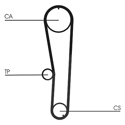 Continental Ctam Zahnriemen [Hersteller-Nr. CT1072] für Daihatsu von CONTINENTAL CTAM