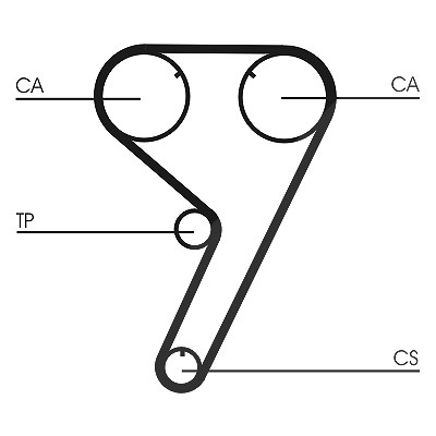 Continental Ctam Zahnriemen [Hersteller-Nr. CT608] für Alfa Romeo, Fiat, Lancia von CONTINENTAL CTAM