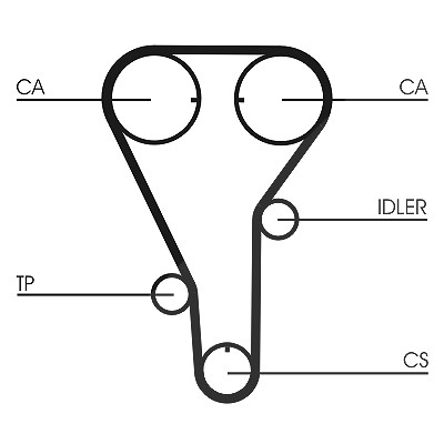 Continental Ctam Zahnriemen [Hersteller-Nr. CT972] für Mazda von CONTINENTAL CTAM