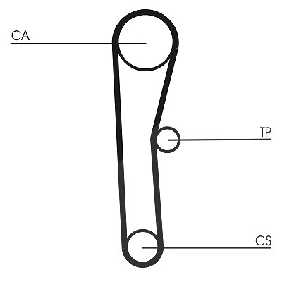 Continental Ctam Zahnriemen [Hersteller-Nr. CT536] für Toyota von CONTINENTAL CTAM