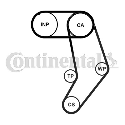 Continental Ctam Zahnriemensatz [Hersteller-Nr. CT939K9PRO] für VW von CONTINENTAL CTAM