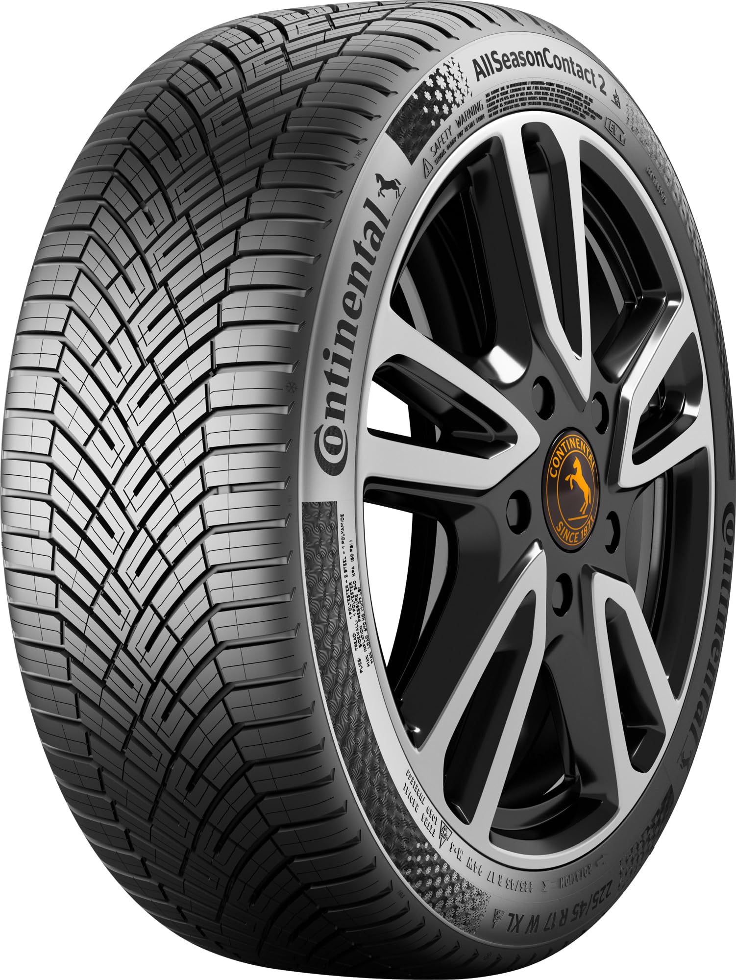 CONTINENTAL ALLSEASONCONTACT 2 XL EVC - 225/45R17 94Y - C/B/71 - Ganzjahresreifen von Continental