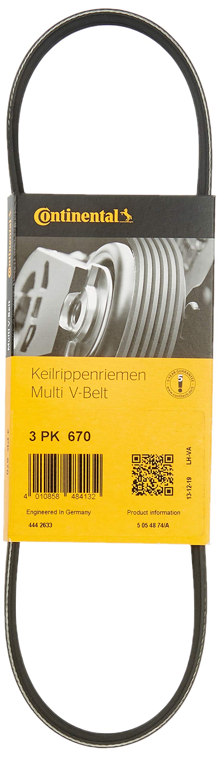 CONTITECH 3PK670 Keilrippenriemen CONTITECH 3PK670 Keilrippenriemen von CONTITECH
