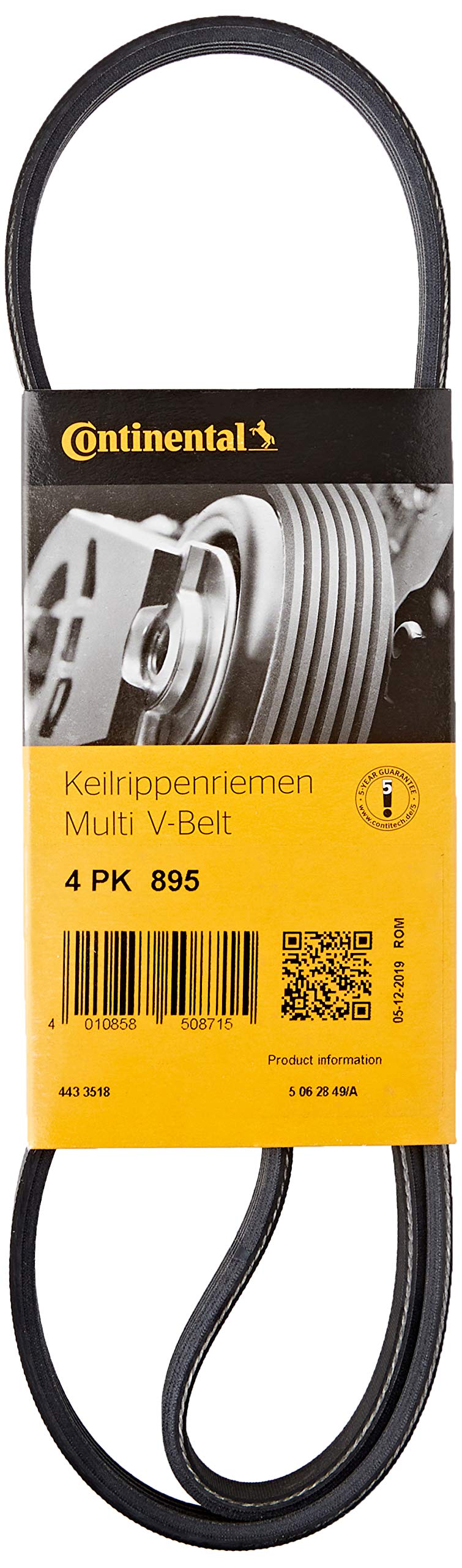 CONTITECH 4PK895 Keilrippenriemen CONTITECH 4PK895 Keilrippenriemen von CONTITECH
