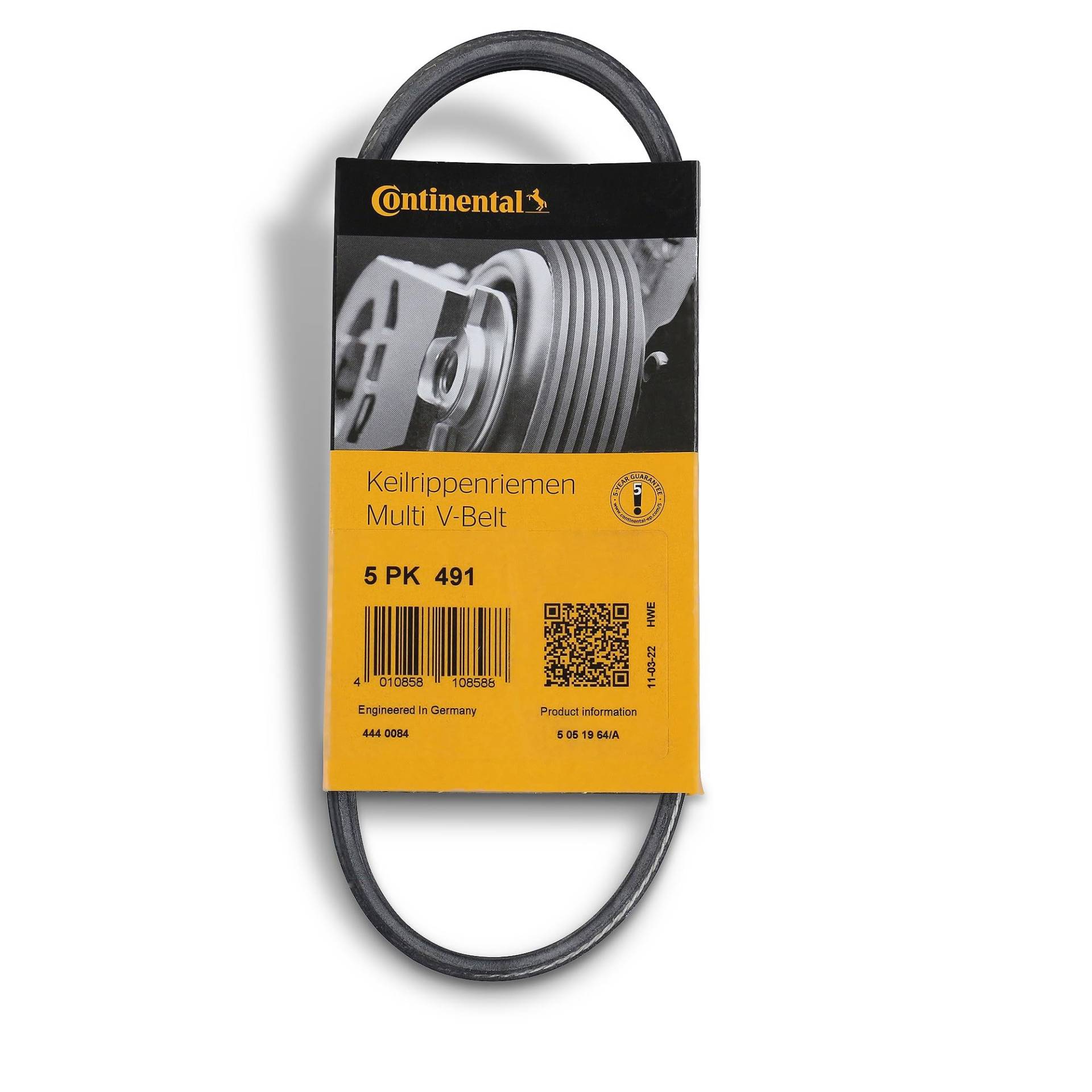 CONTITECH 5PK491 Keilrippenriemen CONTITECH 5PK491 Keilrippenriemen von CONTITECH