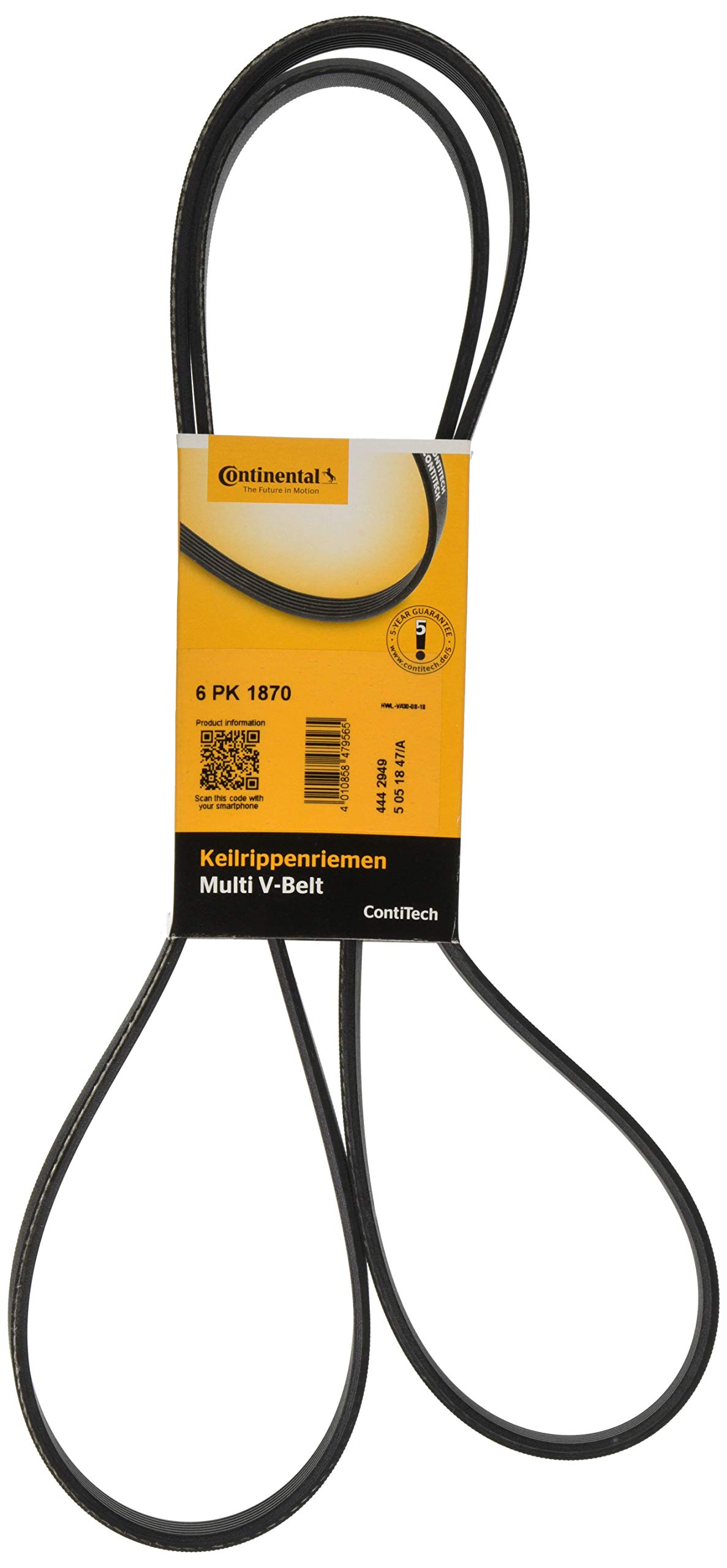 CONTITECH 6PK1870 Keilrippenriemen CONTITECH 6PK1870 Keilrippenriemen von CONTITECH