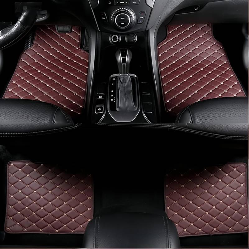 4pcs Auto Bodenmatte Fußmatten für Nissan Qashqai e-Power J12 (2022–2024), Allwetter Langlebiges wasserdichte rutschfeste Teppich Innenschutz,normal-C Coffee von COOKENG