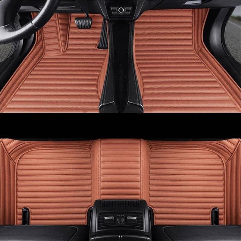 Antirutschmatten Autoteppiche Für VW Für Passat B5 2003-2007 B6 B7 B8 Für Passat C42 2019-2023 LHD-Fußmatten Teppiche Anti-Rutsch-Trägermatte Autofußmatten,X-4-Braun von COOKENG