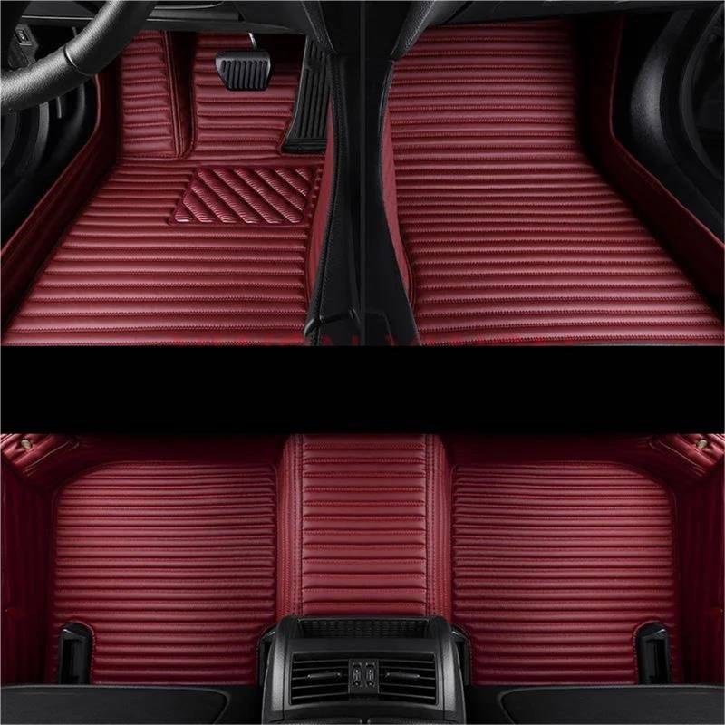 Antirutschmatten Autoteppiche Für X5 E53 1999-2006 E70 F15 G05 2018-2023 Ix 2023 LHD Bodenmatte Wasserdicht rutschfeste Teppiche Fußmatten Autofußmatten,X-1-Weinrot von COOKENG