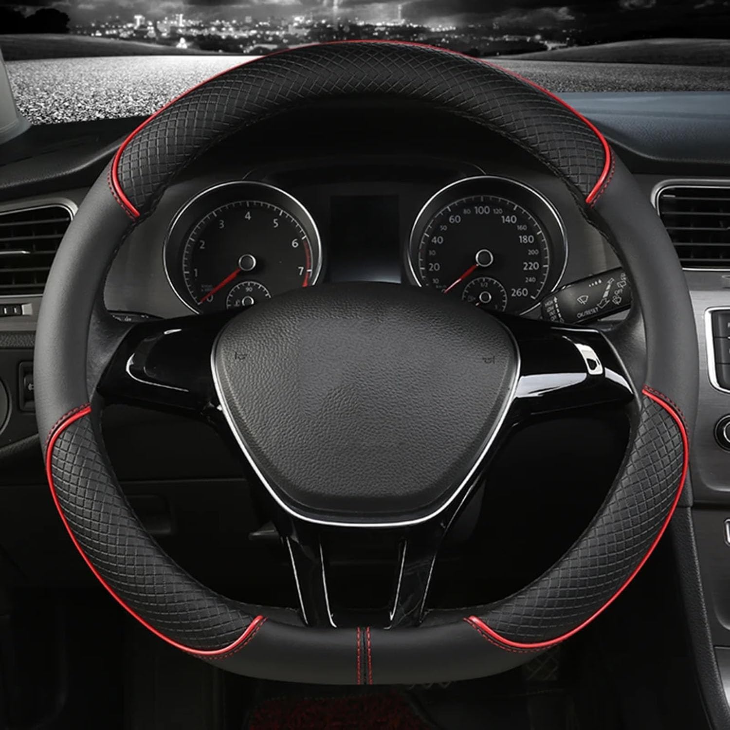 Auto Lenkradbezug,für Mitsubishi ASX 2010-2024,Mikrofaser Leder Lenkradbezug Anti-rutsch Atmungsaktives Bequem Innenraum Auto Zubehör,TypeD-A-red Auto Lenkradbezug,für Mitsubishi ASX 2010-2024,Mikrofaser Leder Lenkradbezug Anti-rutsch Atmungsaktives Bequem Innenraum Auto Zubehör,TypeD-A-red von COOKENG