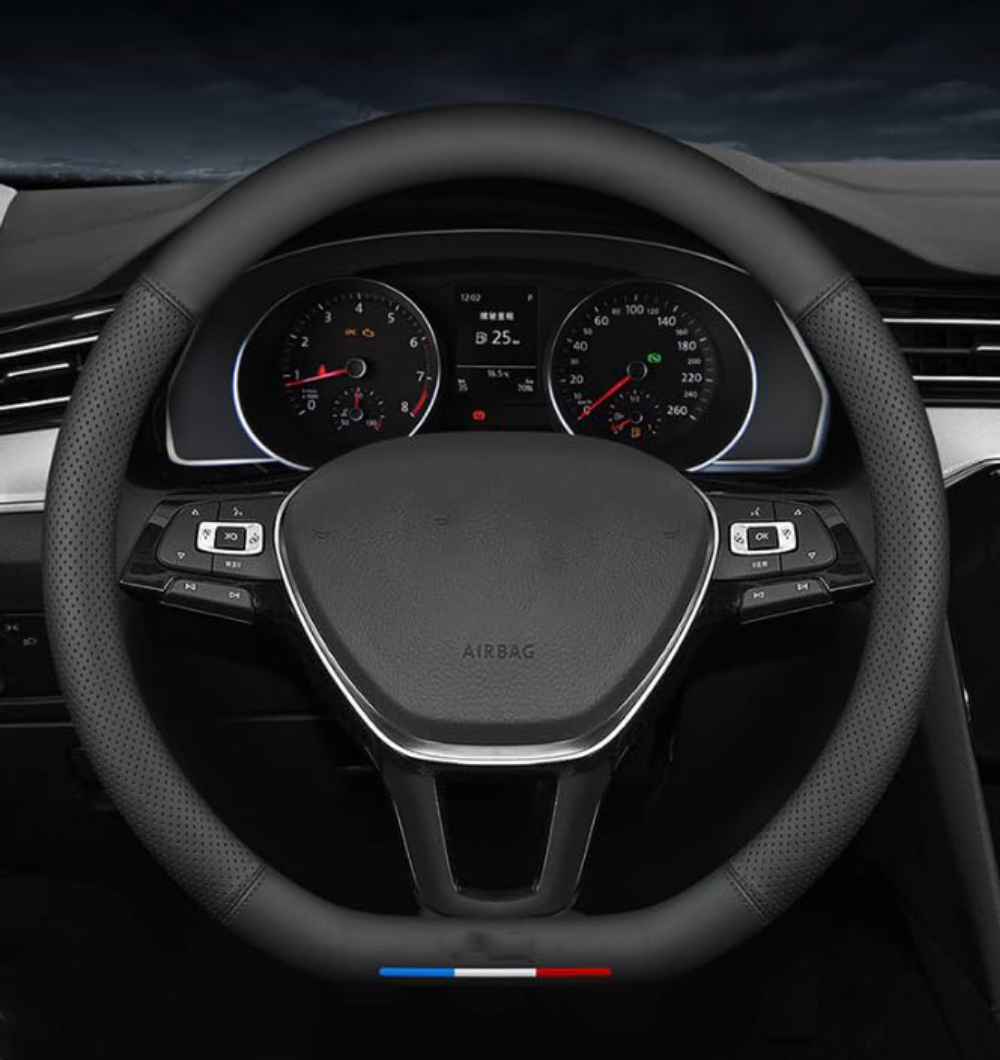 Auto Lenkradbezug für VW TAYRON 2019-2024, LenkradhüLlen rutschfest Atmungsaktive Lenkradschoner Auto Lenkrad Schutzhülle Lenkradschutz Dekoration Zubehör,DType-C Auto Lenkradbezug für VW TAYRON 2019-2024, LenkradhüLlen rutschfest Atmungsaktive Lenkradschoner Auto Lenkrad Schutzhülle Lenkradschutz Dekoration Zubehör,DType-C von COOKENG
