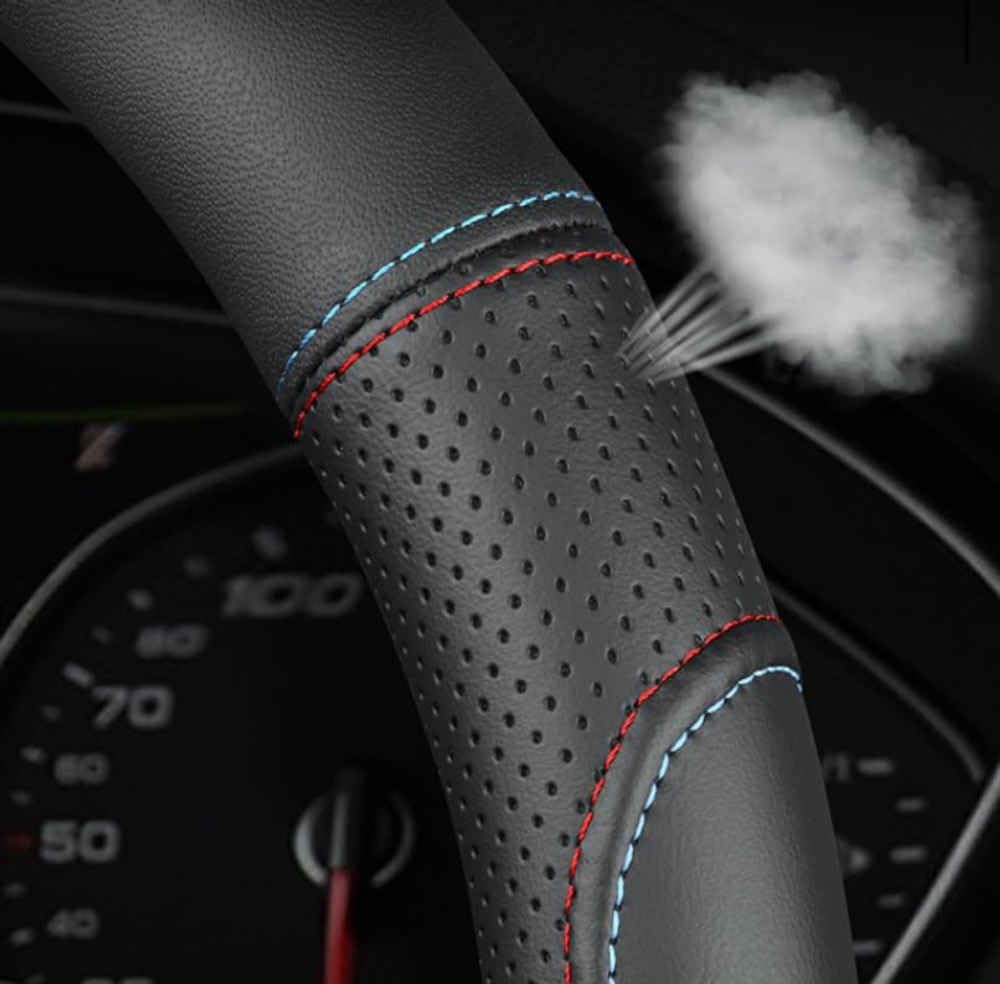 Auto Lenkradbezug für VW TAYRON 2019-2024, LenkradhüLlen rutschfest Atmungsaktive Lenkradschoner Auto Lenkrad Schutzhülle Lenkradschutz Dekoration Zubehör,OType-C Auto Lenkradbezug für VW TAYRON 2019-2024, LenkradhüLlen rutschfest Atmungsaktive Lenkradschoner Auto Lenkrad Schutzhülle Lenkradschutz Dekoration Zubehör,OType-C von COOKENG