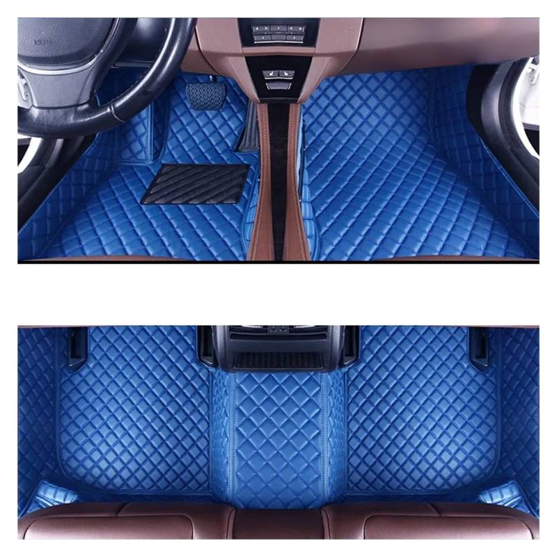 Autofußmatten Auto Fußmatten Für JAC Für T8 Für Pro 2021 2022 2023 Nach Auto Fuß Pads Automobil Teppich Abdeckung Innen Zubehör Automatten,Blue von COOKENG