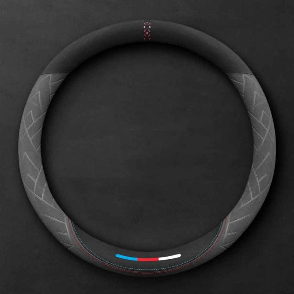 Lenkradabdeckung für Cupra Ateca I 2018-2023 2024, Anti Rutsch Lenkradhüllen 37-38cm/15'' Spleißen Lenkradschutz Teleskop Lenkrad Abdeckung,Roundtype-Gray Lenkradabdeckung für Cupra Ateca I 2018-2023 2024, Anti Rutsch Lenkradhüllen 37-38cm/15'' Spleißen Lenkradschutz Teleskop Lenkrad Abdeckung,Roundtype-Gray von COOKENG
