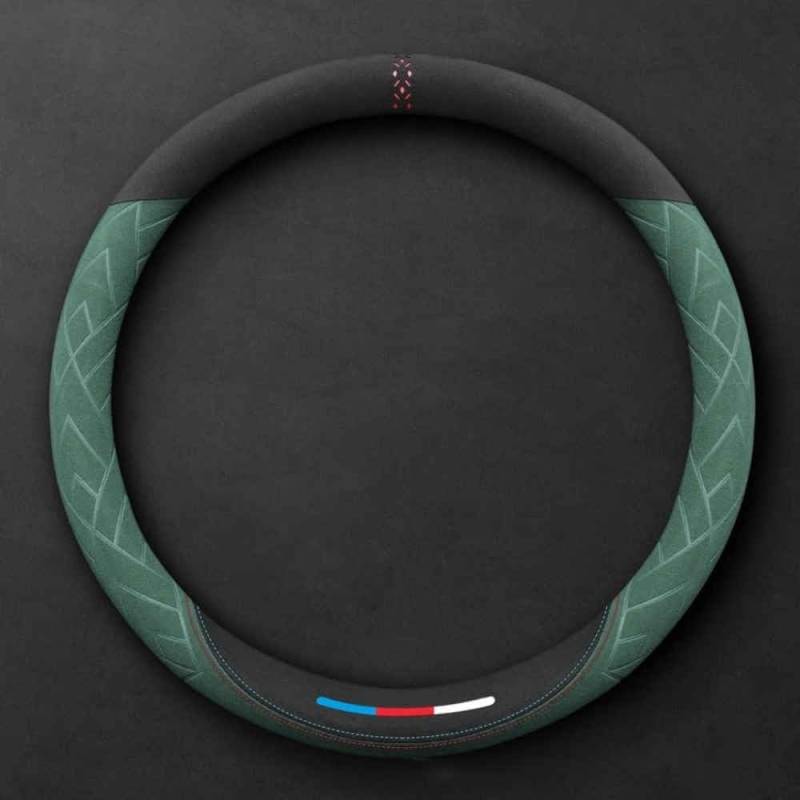 Lenkradabdeckung für O&pel Mokka B I 2021-2023 2024, Anti Rutsch Lenkradhüllen 37-38cm/15'' Spleißen Lenkradschutz Teleskop Lenkrad Abdeckung,Roundtype-Gray von COOKENG
