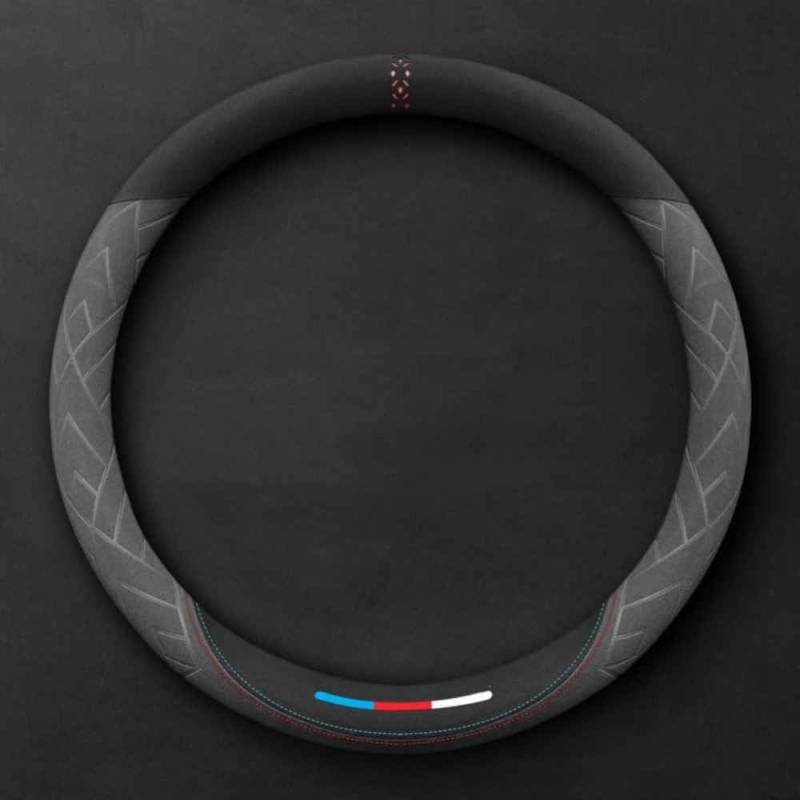 Lenkradabdeckung für Toyota Verso Bj. 2009-2017 2018, Anti Rutsch Lenkradhüllen 37-38cm/15'' Spleißen Lenkradschutz Teleskop Lenkrad Abdeckung,Roundtype-Gray von COOKENG
