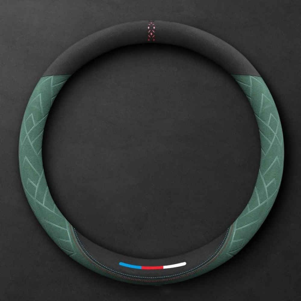 Lenkradabdeckung für Toyota Verso Bj. 2009-2017 2018, Anti Rutsch Lenkradhüllen 37-38cm/15'' Spleißen Lenkradschutz Teleskop Lenkrad Abdeckung,Roundtype-Green Lenkradabdeckung für Toyota Verso Bj. 2009-2017 2018, Anti Rutsch Lenkradhüllen 37-38cm/15'' Spleißen Lenkradschutz Teleskop Lenkrad Abdeckung,Roundtype-Green von COOKENG