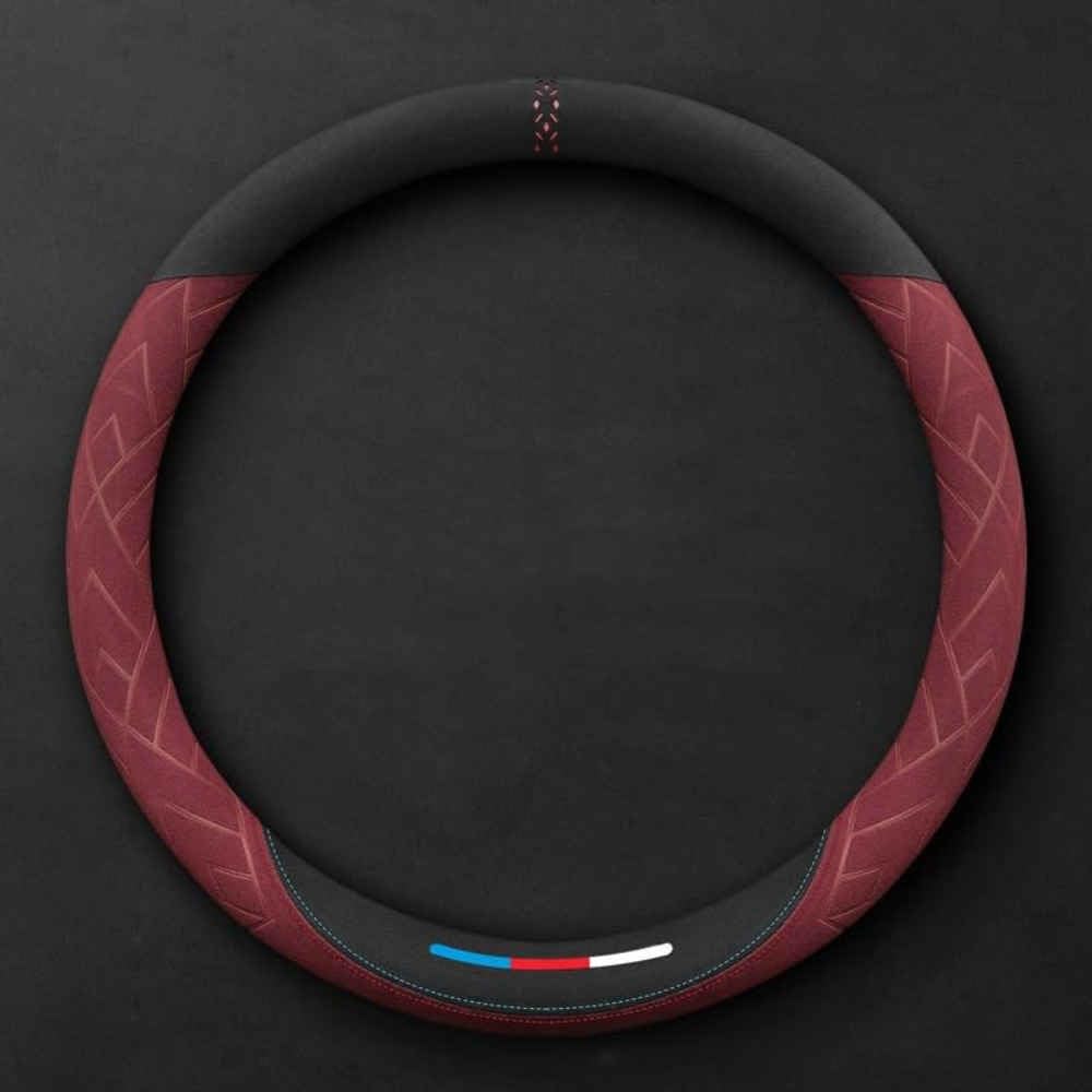 Lenkradabdeckung für Toyota Yaris IV Hybrid Bj. AB 2020, Anti Rutsch Lenkradhüllen 37-38cm/15'' Spleißen Lenkradschutz Teleskop Lenkrad Abdeckung,Roundtype-Red Lenkradabdeckung für Toyota Yaris IV Hybrid Bj. AB 2020, Anti Rutsch Lenkradhüllen 37-38cm/15'' Spleißen Lenkradschutz Teleskop Lenkrad Abdeckung,Roundtype-Red von COOKENG