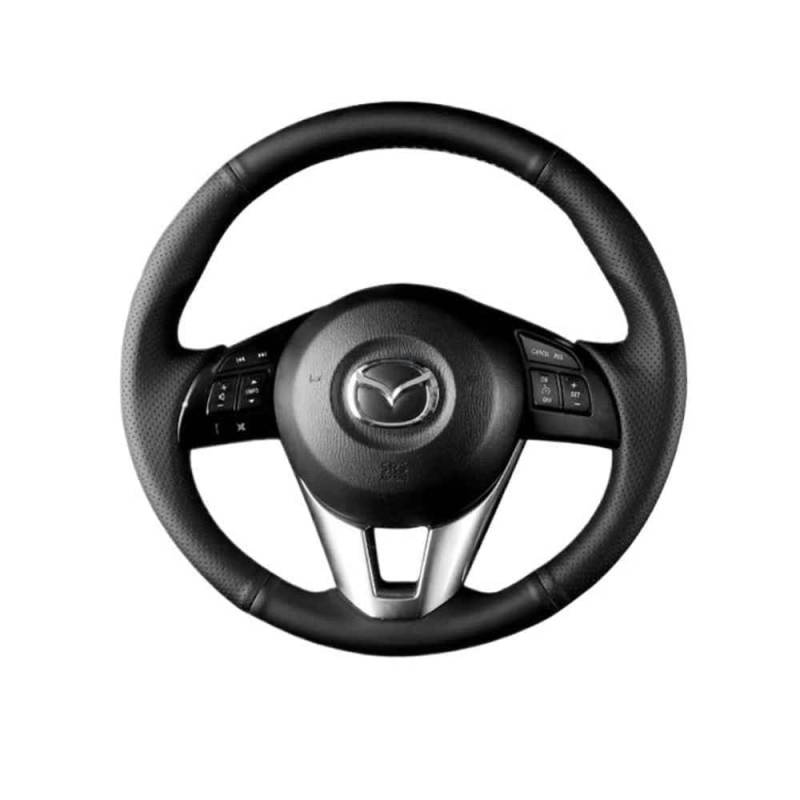 Lenkradbezug Auto Lenkrad Abdeckung Für CX-5 CX5 Für Atenza 2014 Für Mazda 3 Für CX-3 Für Scion IA 2016 Original Lenkrad Geflecht,3 Colors Thread von COOKENG
