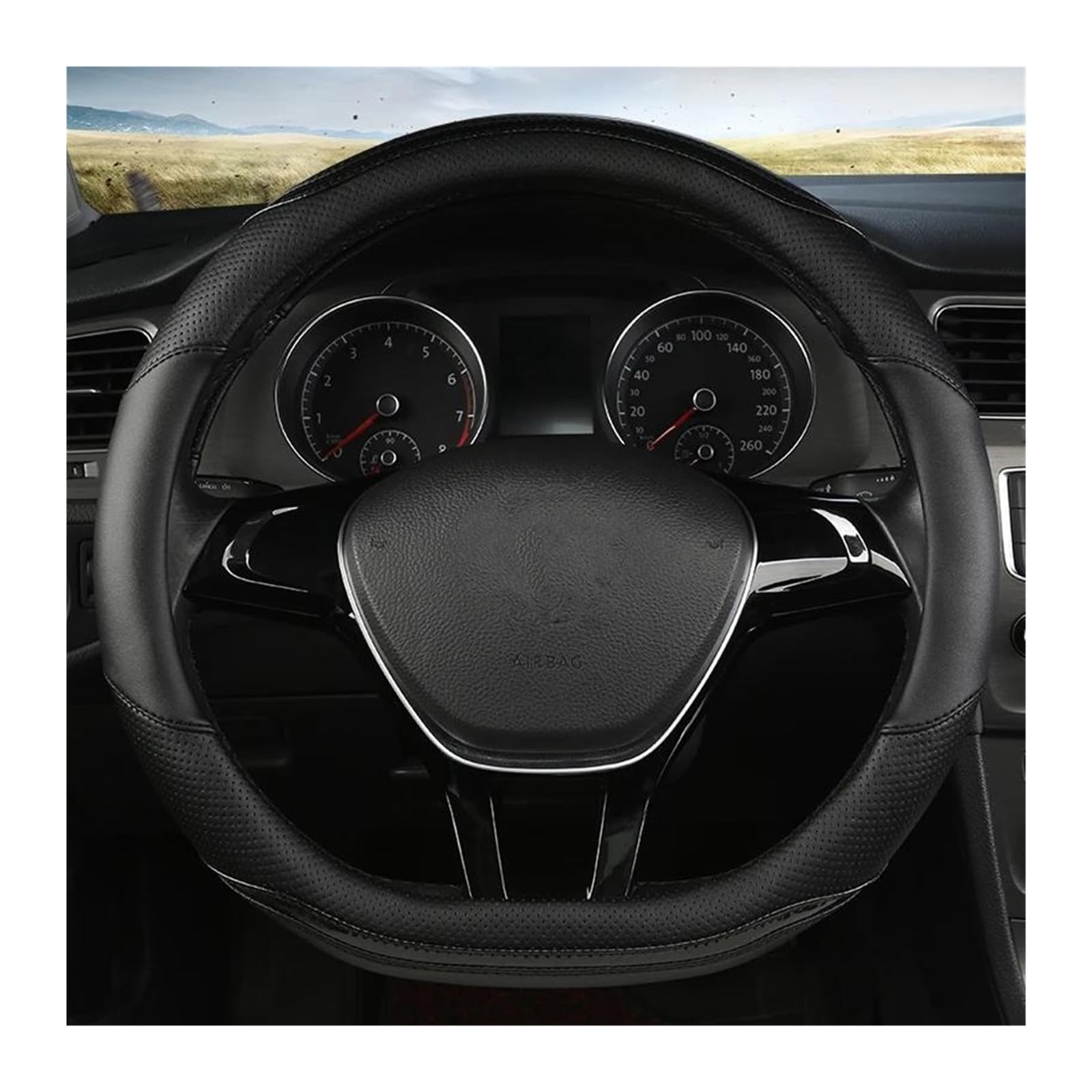 Lenkradbezug Für Suzuki Für Swift D-Form Auto Lenkradbezug Leder Anti-Rutsch Und Verschleißfest Lenkradbezug Leder,D Black Lenkradbezug Für Suzuki Für Swift D-Form Auto Lenkradbezug Leder Anti-Rutsch Und Verschleißfest Lenkradbezug Leder,D Black von COOKENG