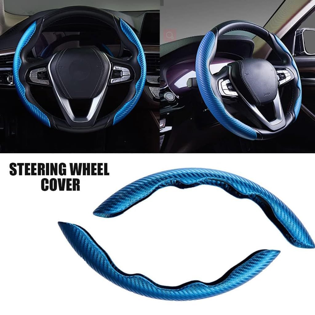 Teilweise Auto Lenkradabdeckung für Ford Fiesta MK6 2002-2008,Sport Rutschfester Atmungsaktive Zweiteilige Lenkrad Schutz Griff Hülle Abdeckung Polsterung,normal-A-Blue Teilweise Auto Lenkradabdeckung für Ford Fiesta MK6 2002-2008,Sport Rutschfester Atmungsaktive Zweiteilige Lenkrad Schutz Griff Hülle Abdeckung Polsterung,normal-A-Blue von COOKENG
