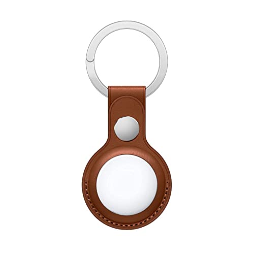 Schlüsselanhänger Cool kompatibel mit AirTag Kunstleder braun von COOL SMARTPHONES & TABLETS ACCESSORIES