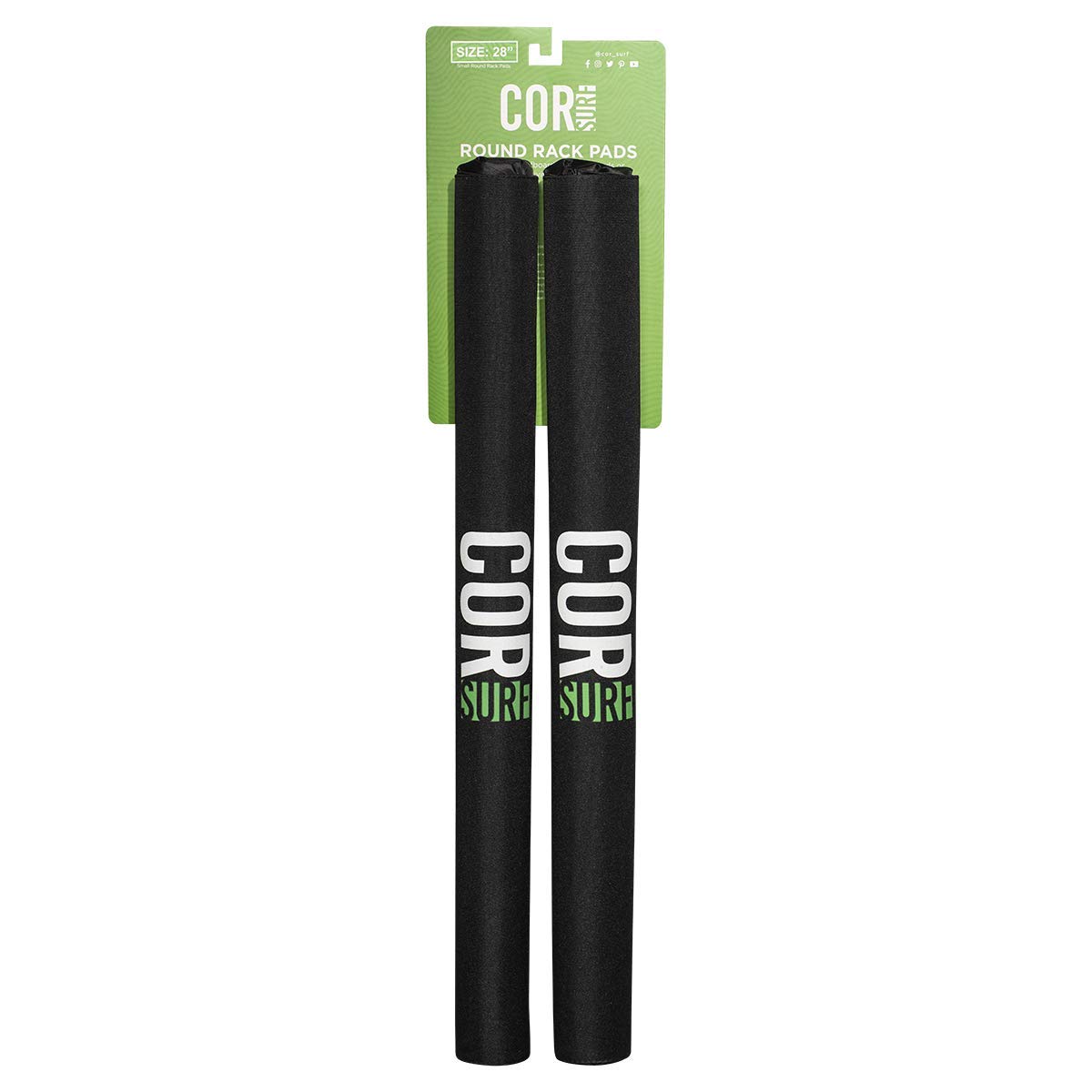 COR Surf runde Dachgepäckträger | Runde Crossbar Pads für Surfbretter, Longboards, SUP, Paddleboards oder Kayak | 71CM COR Surf runde Dachgepäckträger | Runde Crossbar Pads für Surfbretter, Longboards, SUP, Paddleboards oder Kayak | 71CM von COR Surf