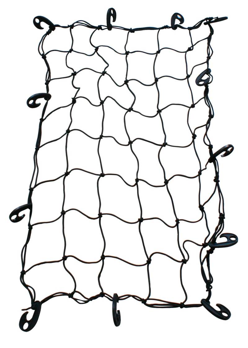 CORA 000120170 Gepäcknetz 12 Haken, 86 x 115 cm von CORA