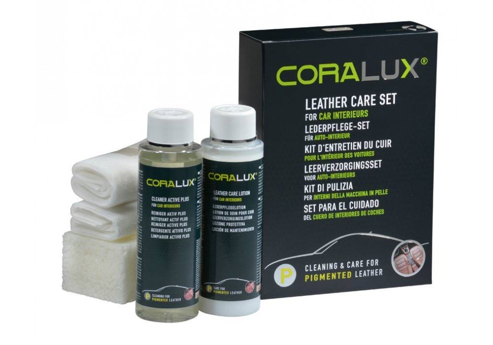 Coralux Lederreiniger und Autopflege Lotion Lederpflege Set | Creme Lederpflege Conditioner und Reiniger Set 200ml x2 von CORALUX