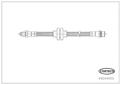 Corteco Bremsschlauch [Hersteller-Nr. 49394951] für Renault von CORTECO