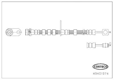 Corteco Bremsschlauch [Hersteller-Nr. 49401974] für Ford von CORTECO