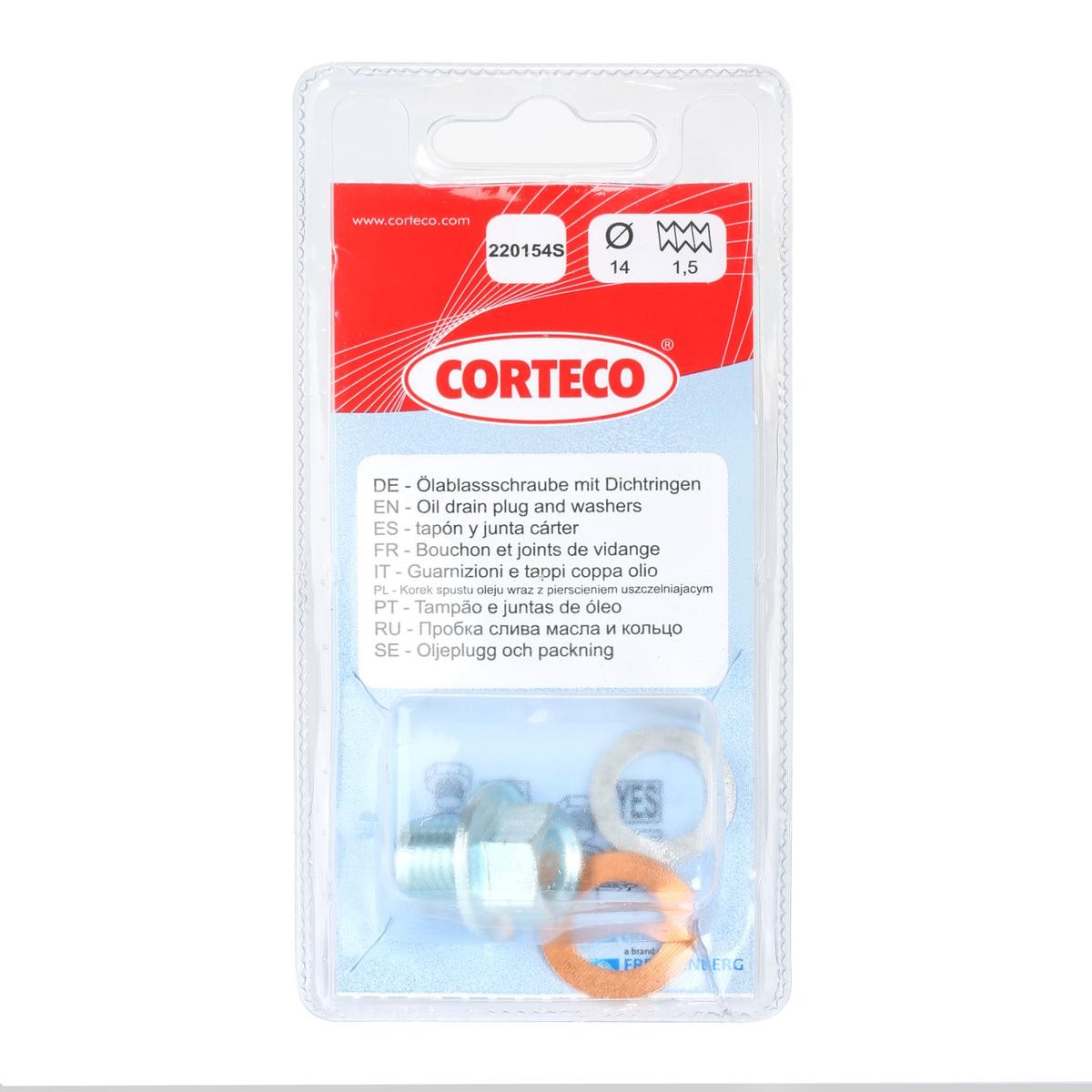 CORTECO Ölablaßschraube OPEL,FORD,RENAULT 220154S 251221010,MD050316,0924714027000 Verschlußschraube,Ölschraube,Verschlußschraube, Ölwanne 90009PH1000 CORTECO Ölablaßschraube OPEL,FORD,RENAULT 220154S 251221010,MD050316,0924714027000 Verschlußschraube,Ölschraube,Verschlußschraube, Ölwanne 90009PH1000 von CORTECO