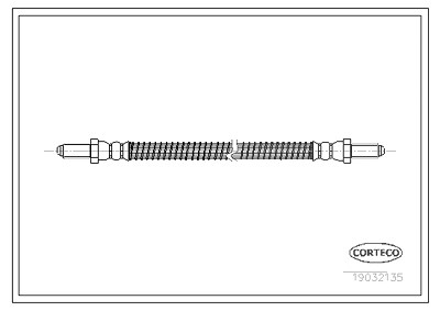 Corteco Bremsschlauch ERSTAUSRÜSTERQUALITÄT [Hersteller-Nr. 19032135] für Ford von CORTECO