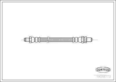 Corteco Bremsschlauch ERSTAUSRÜSTERQUALITÄT [Hersteller-Nr. 19018773] für Ford von CORTECO