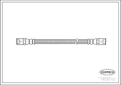 Corteco Bremsschlauch ERSTAUSRÜSTERQUALITÄT [Hersteller-Nr. 19032153] für Iveco von CORTECO
