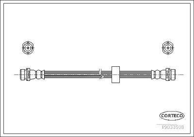 Corteco Bremsschlauch ERSTAUSRÜSTERQUALITÄT [Hersteller-Nr. 19033508] für Mazda von CORTECO