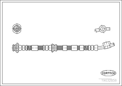 Corteco Bremsschlauch ERSTAUSRÜSTERQUALITÄT [Hersteller-Nr. 19032856] für Nissan von CORTECO