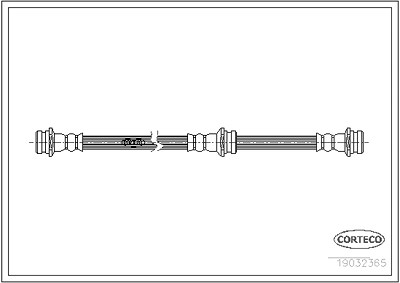 Corteco Bremsschlauch ERSTAUSRÜSTERQUALITÄT [Hersteller-Nr. 19032365] für Suzuki von CORTECO