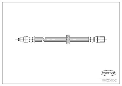 Corteco Bremsschlauch ERSTAUSRÜSTERQUALITÄT [Hersteller-Nr. 19025852] für Volvo von CORTECO