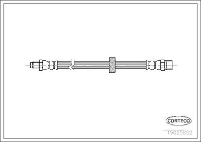 Corteco Bremsschlauch ERSTAUSRÜSTERQUALITÄT [Hersteller-Nr. 19025852] für Volvo von CORTECO